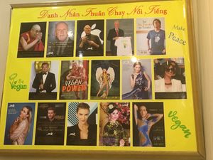 Vegan ambassadors at Loving Hut - Âu Cơ in Hanoi