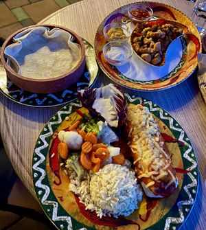 Burrito de Poncho vegan & Fajitas de soja at De Poncho in Ptuj