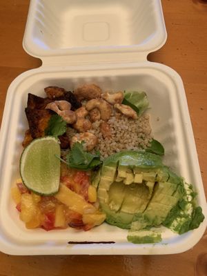 Tropical veggie bowl at Moniker Bar in Richland