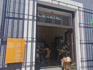 Exterior at Clemente Café in Puebla