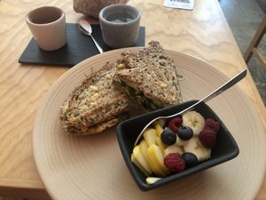 Antonieta sandwich  at Clemente Café in Puebla