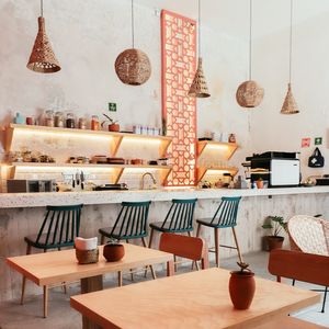 This is our café! A cozy place, where you can relax, work, read a book or just chill. at Clemente Café in Puebla