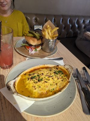 Vegan Lasagna & Vegan Burger at Wildwood in Canterbury