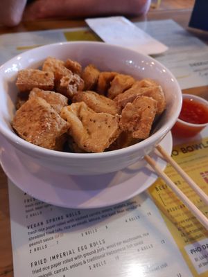 Crispy tofu at Pho Luca's in Richmond