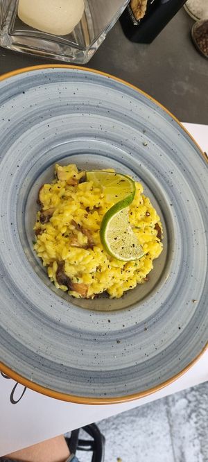 Mushroom risotto  at Giardino Segreto in Skiathos