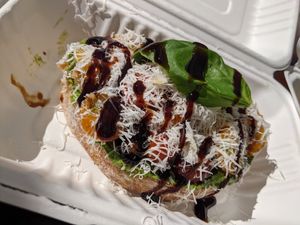 Amore toast at Bloom in Logan