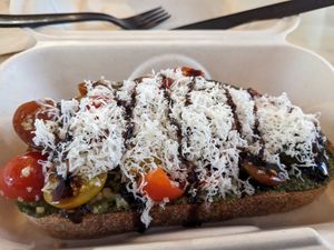 Pesto toast - okay at Bloom in Logan