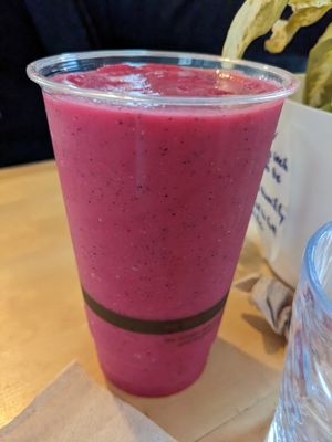 Berry smoothie at Bloom in Logan