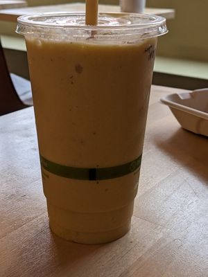 Mango smoothie at Bloom in Logan