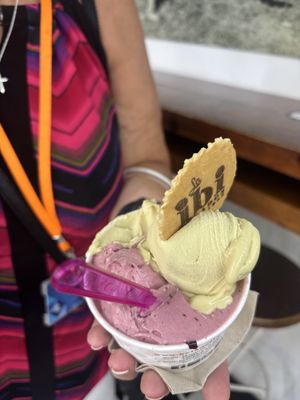 Pistachio and berry  at La IBI in A Coruna