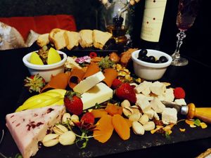 International Vegan Cheese Platter at Naked in San Luis Potosi