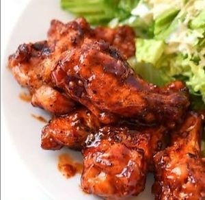 Alitas BBQ Veganas at Naked in San Luis Potosi