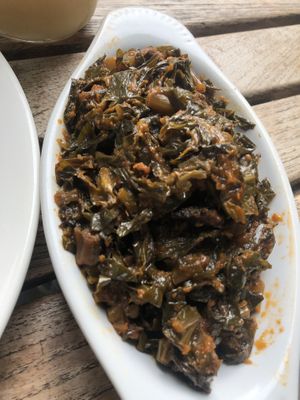 Sautéed greens - so good!   at Vegan Hood in New York City