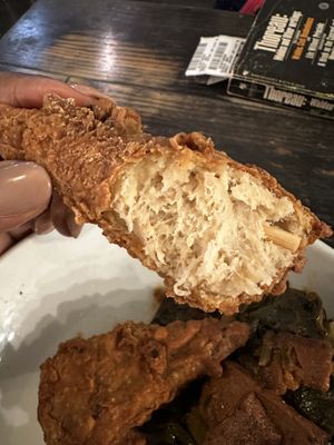 Vegan drumsticks   at Vegan Hood in New York City