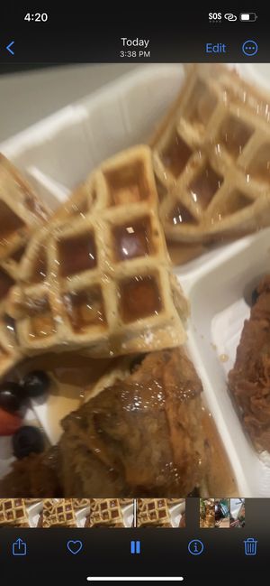 Chick waffles  at Vegan Hood in New York City