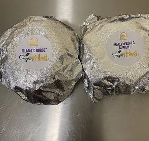 Burgers  at Vegan Hood in New York City