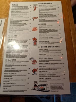 Misleading Menu-Cut Shop Burger at Woodinville Cut Shop in Woodinville