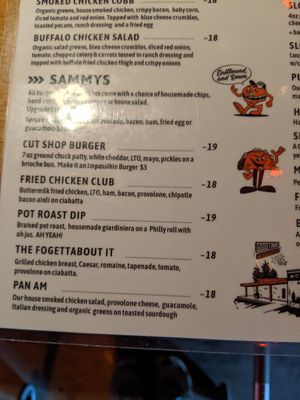 Misleading menu at Woodinville Cut Shop in Woodinville