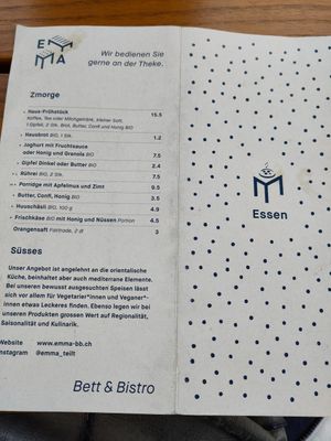  at EMMA Bett & Bistro in Winterthur