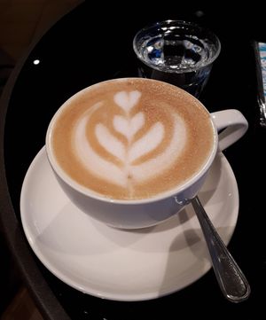 Flat White mit Hafermilch at Road to Aloha in Celle