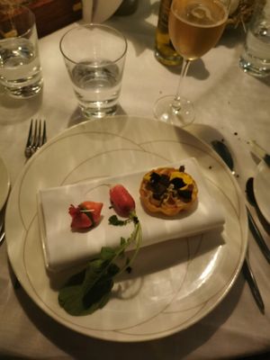 Canapés at Pied a Terre in London