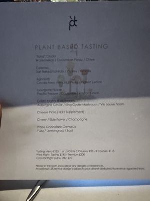   at Pied a Terre in London