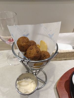 Falafel at Soleil Hibiya Okuroji in Tokyo