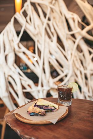 Yummy #vegan #vegetarian at Bali Wood Café in Vilnius