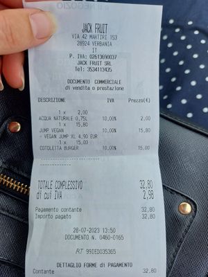 Totaalprijs at Jack Fruit in Verbania