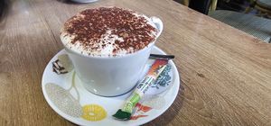 Cappuccino with Oat Milk at Woo in 