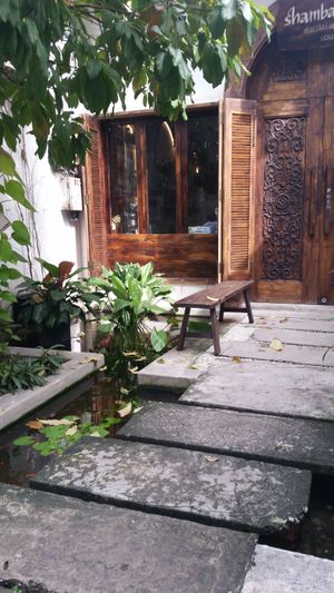 Entrance at Shamballa Vegetarian Restaurant Lounge & Cafe in Ho Chi Minh City