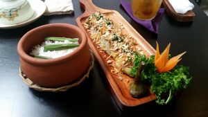 Roasted aubergine at Shamballa Vegetarian Restaurant Lounge & Cafe in Ho Chi Minh City