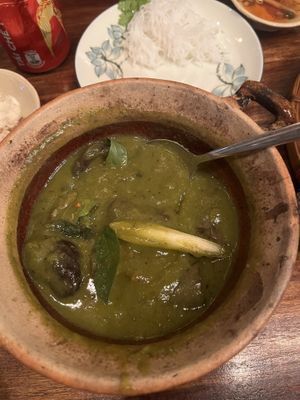Green curry  at Shamballa Vegetarian Restaurant Lounge & Cafe in Ho Chi Minh City