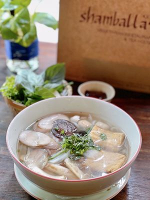 Pho  at Shamballa Vegetarian Restaurant Lounge & Cafe in Ho Chi Minh City