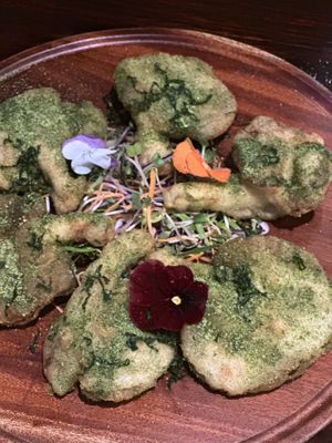 Crispy mushroom snack  at Shamballa Vegetarian Restaurant Lounge & Cafe in Ho Chi Minh City