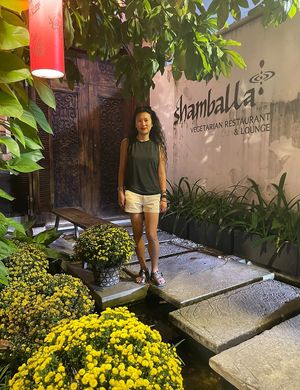 Outside  at Shamballa Vegetarian Restaurant Lounge & Cafe in Ho Chi Minh City