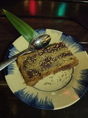 Banana cake at Shamballa Vegetarian Restaurant Lounge & Cafe in Ho Chi Minh City