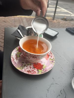 London fog with oat milk  at The Collin's Quarter in Savannah