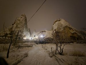 The view from outside #Veganuary at Nazar Börek Restaurant & Cafe in Goreme