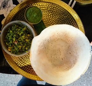 Kale Mallung, Coriander Chutney, Hopper at Hoppers - King's Cross  in North London