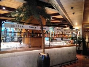 Bar - side facing restaurant at Hoppers - King's Cross  in North London