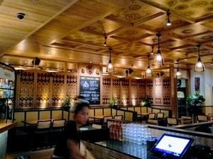 Interior dining room at Hoppers - King's Cross  in North London