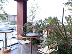 Terrace seating at Hoppers - King's Cross  in North London