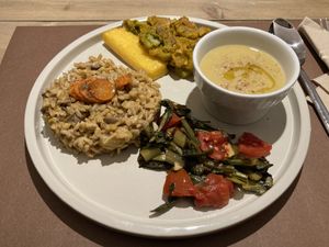 Mixed plate, sooo tasty!  at UNO Caffé Olistico in Bologna