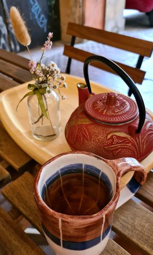 Green tea at UNO Caffé Olistico in Bologna