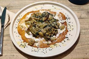 Crêpe with lentils at UNO Caffé Olistico in Bologna