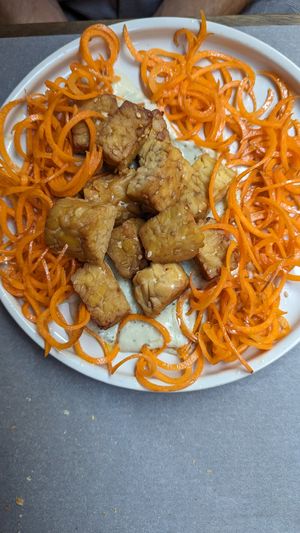 Tempeh at UNO Caffé Olistico in Bologna