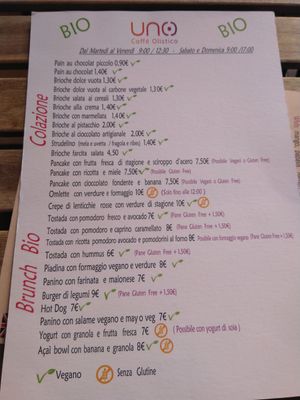  at UNO Caffé Olistico in Bologna