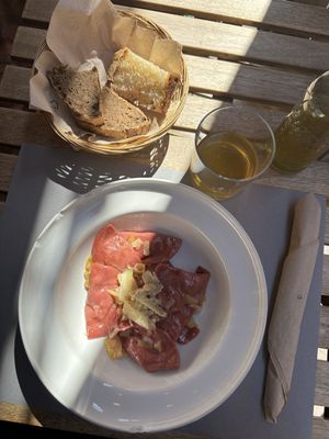 Mezzalune con patate   at UNO Caffé Olistico in Bologna