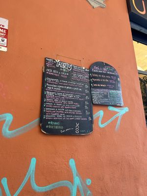 Menu  at UNO Caffé Olistico in Bologna